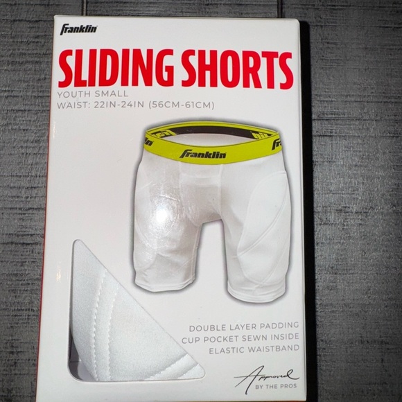 Franklin Youth Sliding Shorts - White - Picture 4 of 4